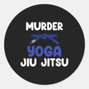 Adesivo Yoga de Assassinato Jiu Jitsu Caratê Boxe Muay Tha