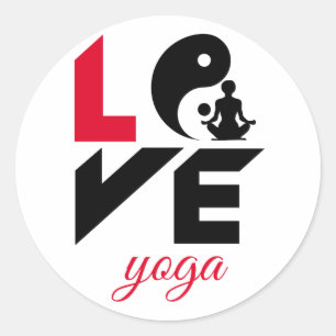 Adesivo Yoga do amor