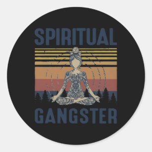 Adesivo Yoga Gangsters Espirituais Yoga