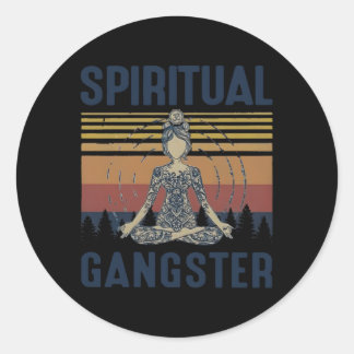 Adesivo Yoga Gangsters Espirituais Yoga