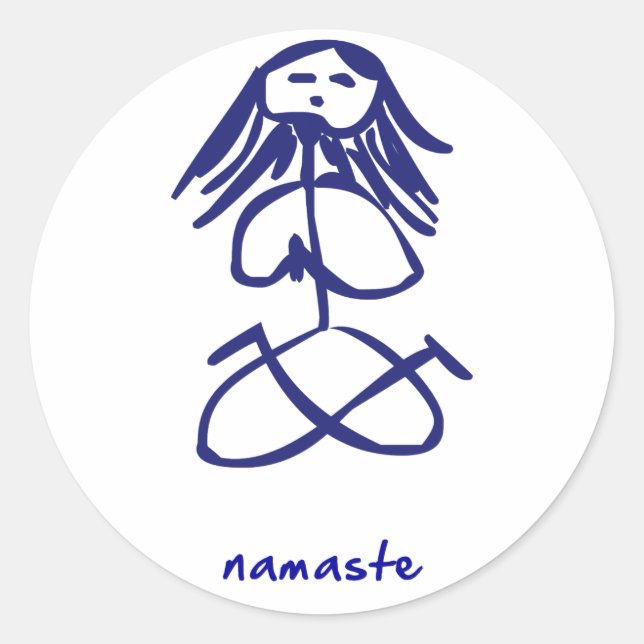 Adesivo Yoga Girl namaste stickers (Frente)