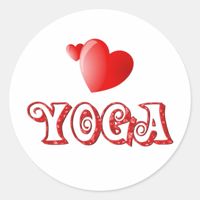 Adesivo Yoga Hearts (Frente)