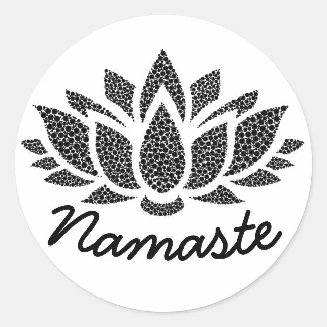 Adesivo Yoga Lotus Namaste Sticker (Frente)
