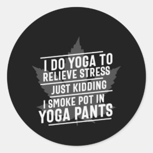 Adesivo Yoga Lover Eu Faço Ioga Para Aliviar O Estresse