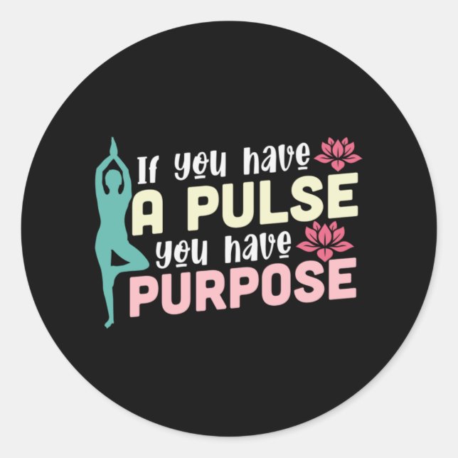 Adesivo Yoga Lover | Se Tiver Impulso (Frente)