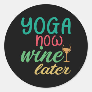 Adesivo Yoga Lover Yoga Agora Vinho Depois