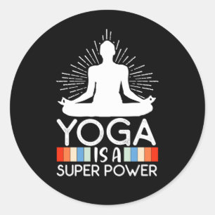 Adesivo Yoga Lover Yoga É Uma Superpotência