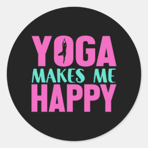 Adesivo Yoga me faz feliz T-Shirt