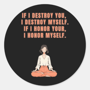 Adesivo Yoga Meditação Positiva Pontilação Pontilação