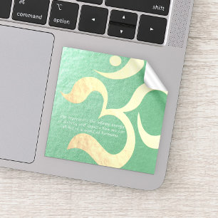 Adesivo Yoga Meditation Instrutor Life Coach OM Cotes