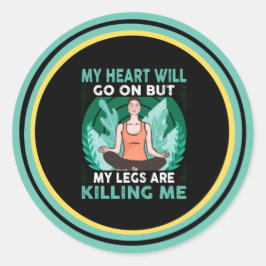 Adesivo Yoga - Meu Coração Continuará