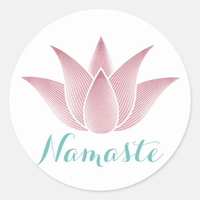 Adesivo Yoga Namaste Lotus Flower (Frente)