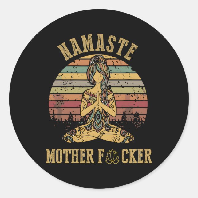 Adesivo Yoga Namaste Mãe F (Frente)