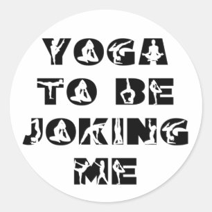 Adesivo Yoga Para Estar Brincando Comigo