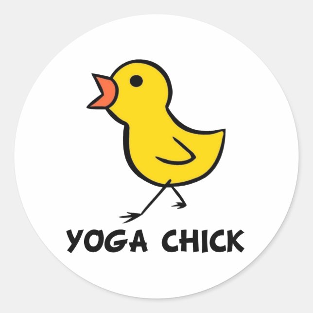 Adesivo Yoga Pintinho Sticker (Frente)