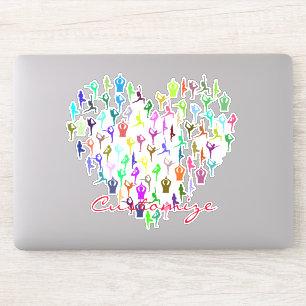 Adesivo Yoga Poses Heart Thunder_Cove