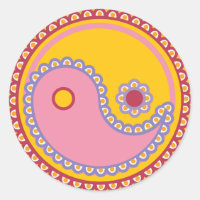 Yoga Speak Baby : Paisley Yin-Yang Símbolo