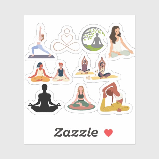 ADESIVO YOGA STICKER (Folha)