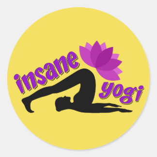 Adesivo Yoga Sticker com Sinal de Iogi Insano