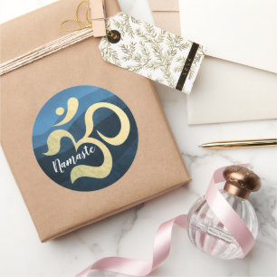 Adesivo Yoga Studio Meditation Instrutor Life Coach OM Cl