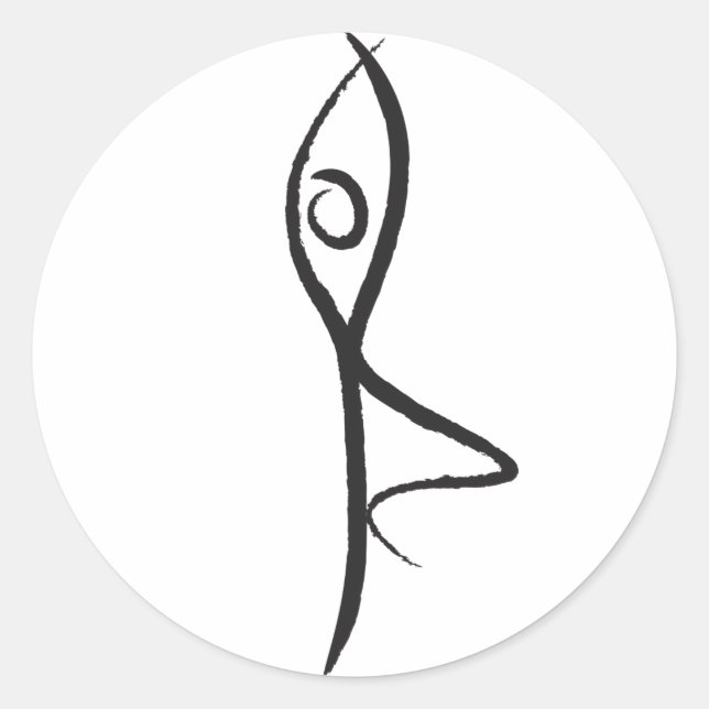 Adesivo Yoga Tree Pose Sticker (Frente)