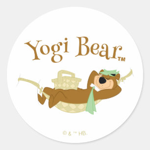 Adesivo Yogi Bear Picnic Hammock Nap Time
