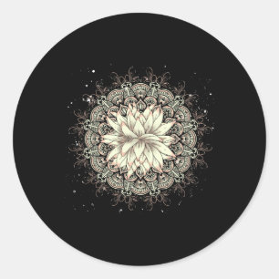Adesivo Yogi Lotus Yoga Meditação Pilates Flor de Lótus Ma