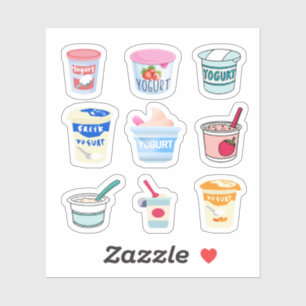 Adesivo Yogurt Stickers