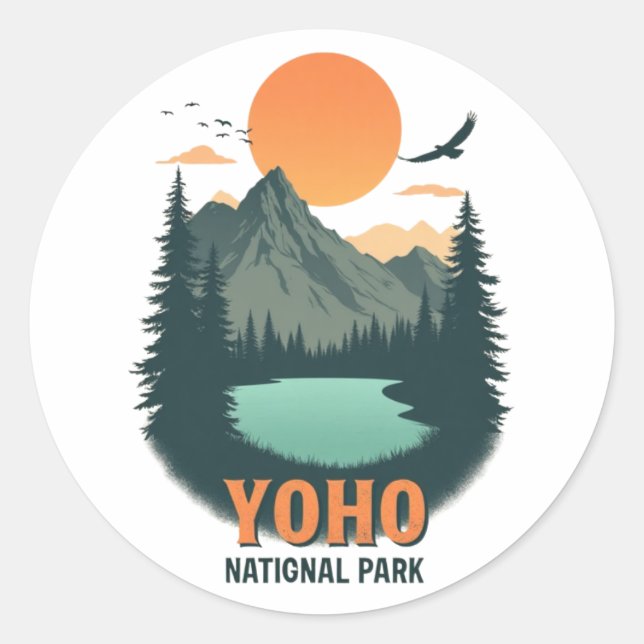 Adesivo Yoho National Park Vintage (Frente)