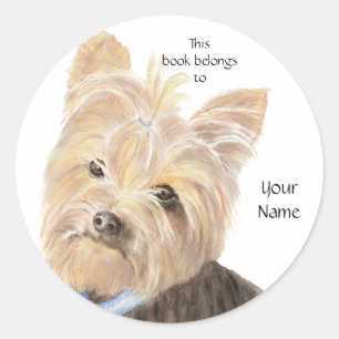 Adesivo Yorkie bonito, yorkshire terrier, cão, animal de