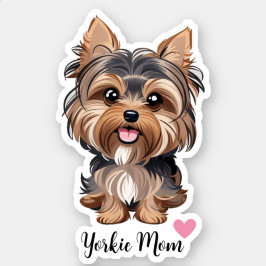Adesivo Yorkie Dog mãe