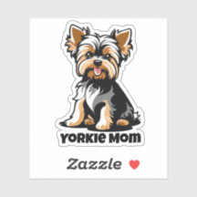Yorkie, mãe, corta-roupa | Texto personalizado dis