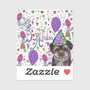 Adesivo Yorkie Poo