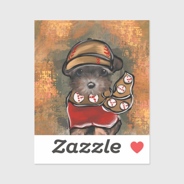 Adesivo Yorkie Poo  (Folha)