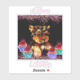 Adesivo Yorkie Poo