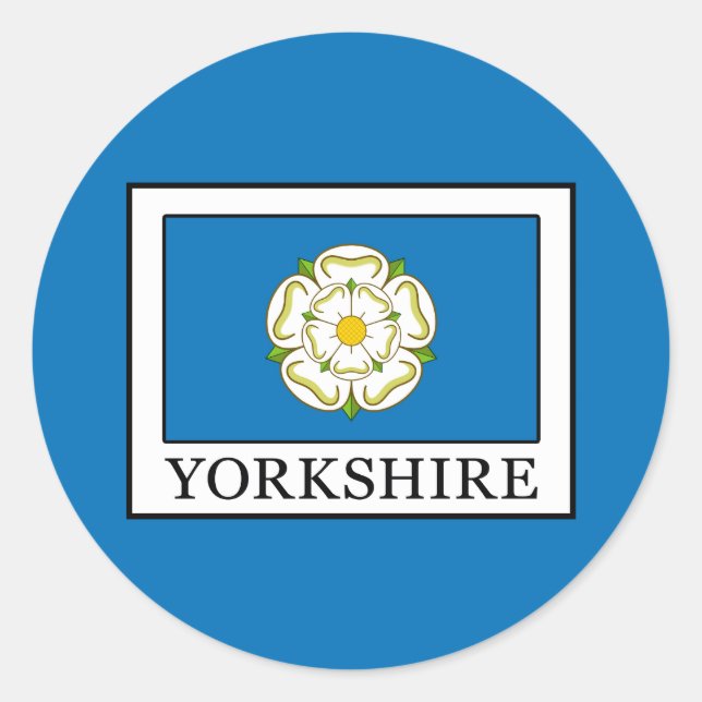 Adesivo Yorkshire County Inglaterra (Frente)