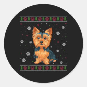 Adesivo Yorkshire Terrier Christmas Sweet Xmas Pet Dog L
