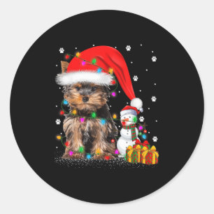 Adesivo Yorkshire Terrier Dog Papais noeis das Luzes de Na