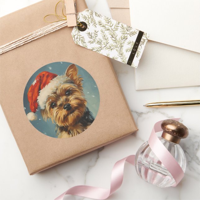 Adesivo Yorkshire Terrier Natal (Presentear)