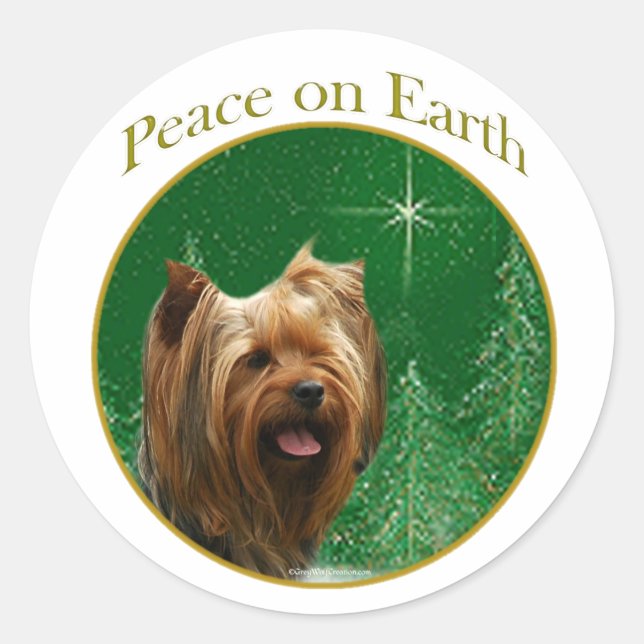 Adesivo Yorkshire Terrier Peace (Frente)