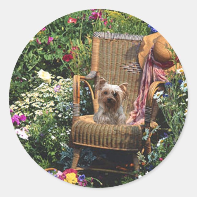 Adesivo Yorkshire Terrier Sticker Garden (Frente)