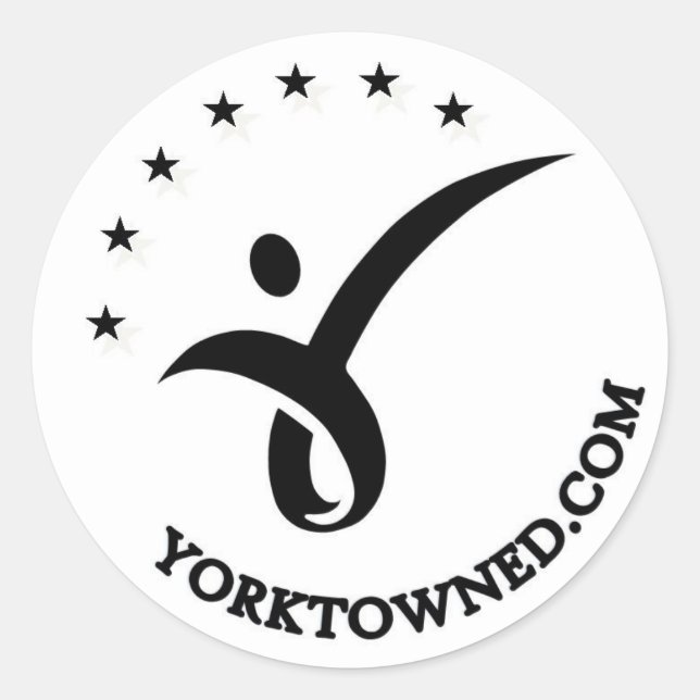 Adesivo Yorktown Education 3" Round Sticker (Frente)