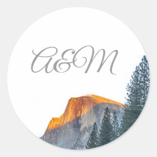 Adesivo Yosemite Half Dome Sunset Iniciais