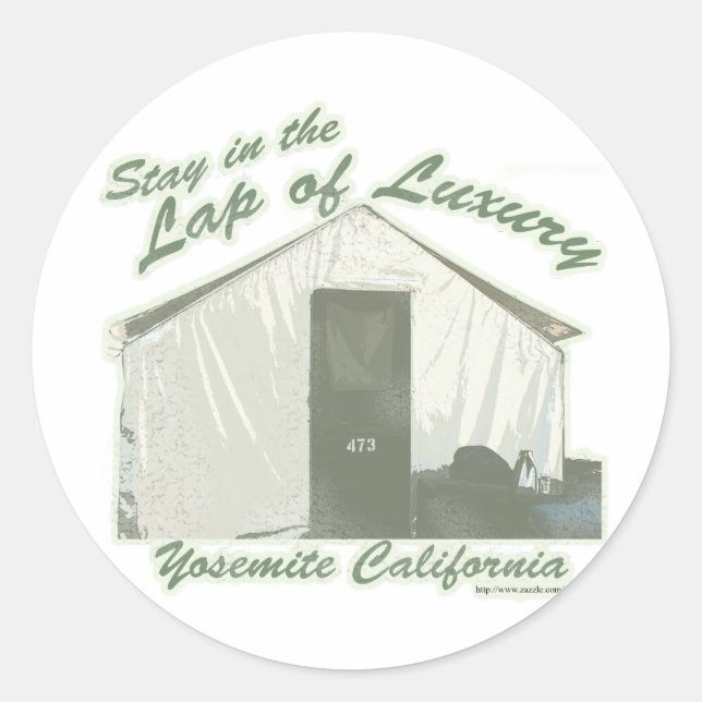 Adesivo Yosemite Luxury Viagem Humor Slogan (Frente)