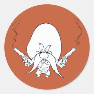 Adesivo Yosemite Sam Fumando Armas
