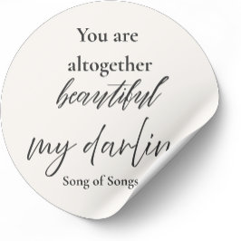 Adesivo You Are Altogether Beautiful – Song of Songs 4:7 