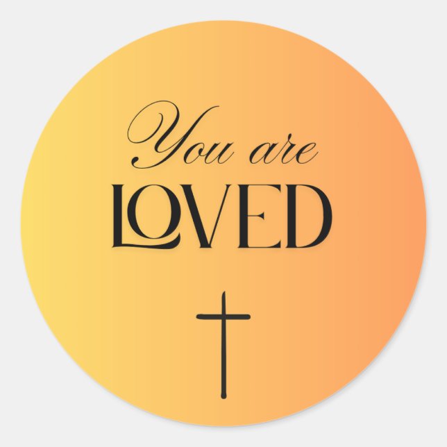 Adesivo You are loved sticker (Frente)