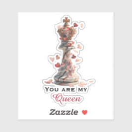 Adesivo You Are My Queen Chess Valentine's Day