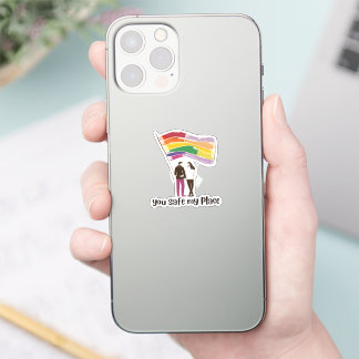 Adesivo You Are My Safe Place – LGBTQ Pride Love Sticker