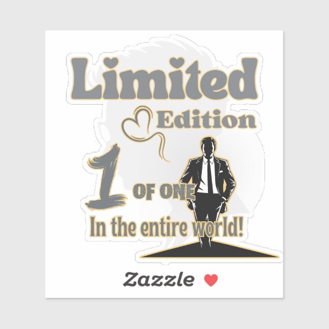 Adesivo You Are One of One – Limited Edition Confidence (Folha)